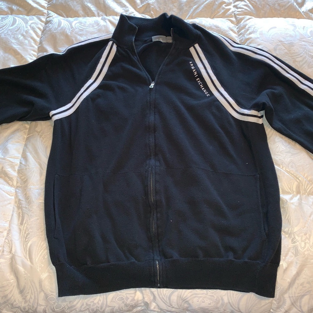 A/X men’s knitted black zip up